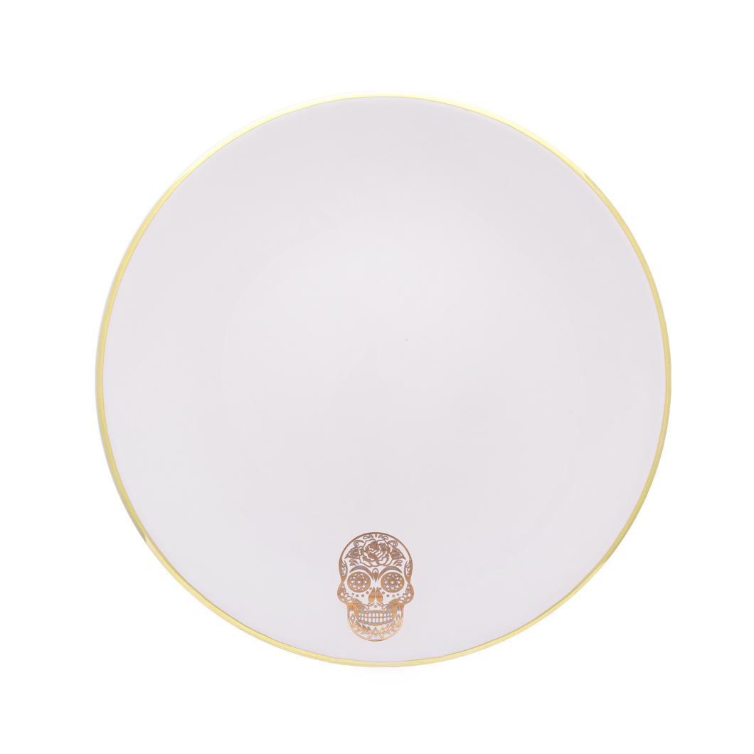 Bajo plato blanco 27cms